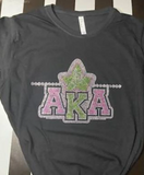 AKA Pinkies Up Bling Tee