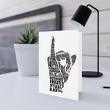 Pinkies Up Greeting Cards