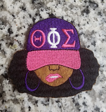 Pretty Girl Hat Patch, One patch per order, DIY, Black Girl Magic