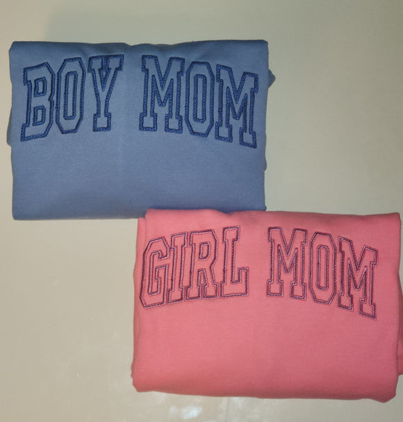 GIRL/BOY MOM- Sweatshirt