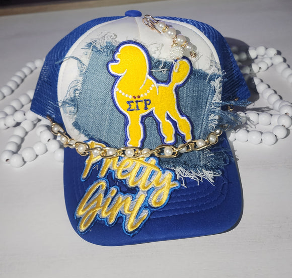 Pretty Poodle Trucker Girl