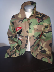 YOUR TEAM Embroidery Camo Jacket