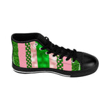 Ivy Pink and Green Women's Classic Sneakers