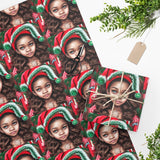 Brown Skin Girl Wrapping Paper