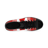 Trunks Up Red and White Women's Classic Sneakers