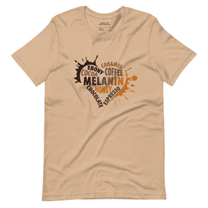 Melanin Heart Unisex t-shirt